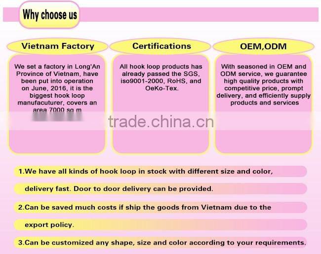 Strong sticky nylon adhesive hook loop tape, adhesive hook loop fastener, self adhesive hook and loop