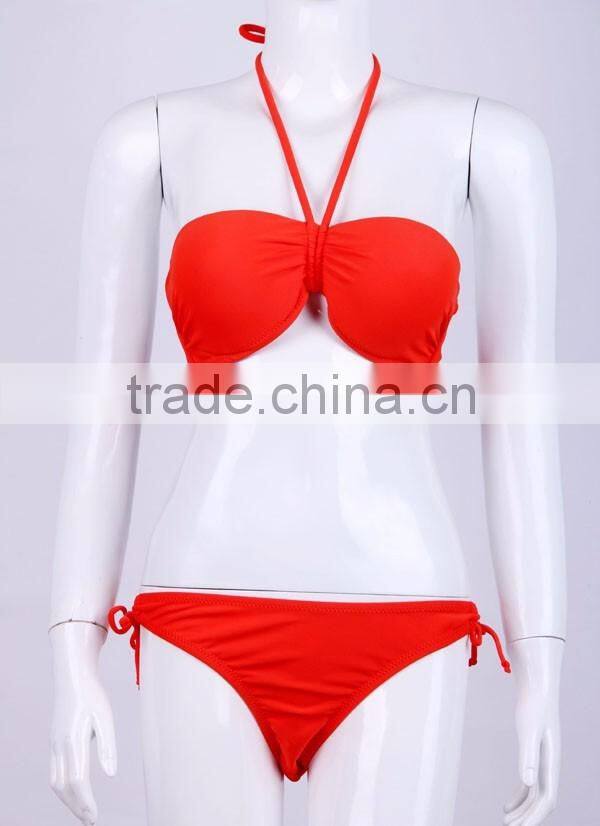 Women 2PCS Sexy Padded Swimwear Ladies Bikini Beachwear Sexy Sling Bikini