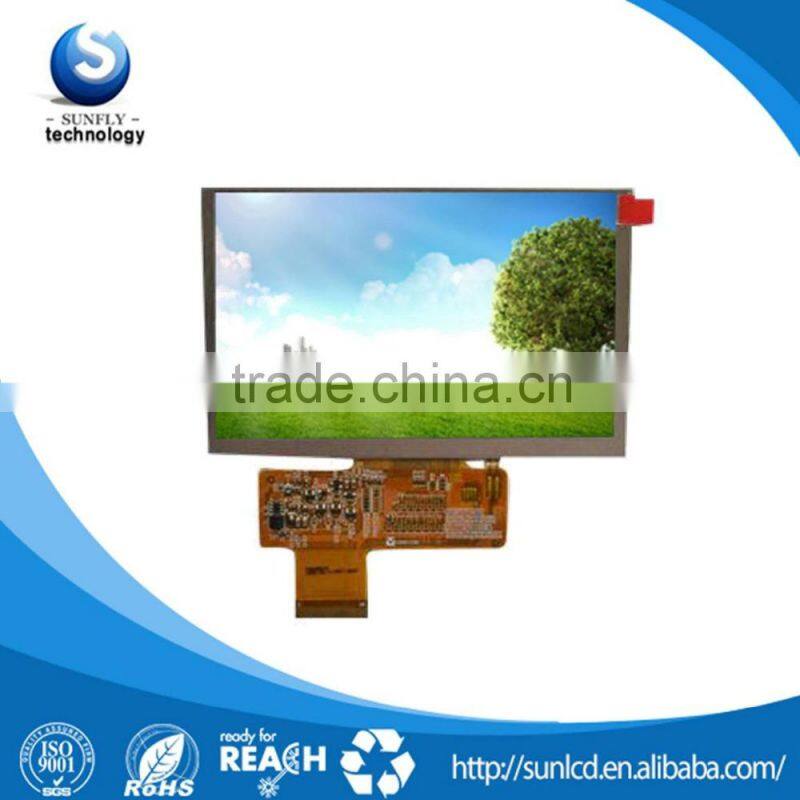 5 inch tft lcd WVGA panel 800x480 RGB 5 inch lcd panel