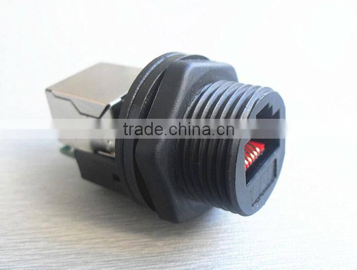 best rj45 connector panel front mounted rj45 sockt and plug