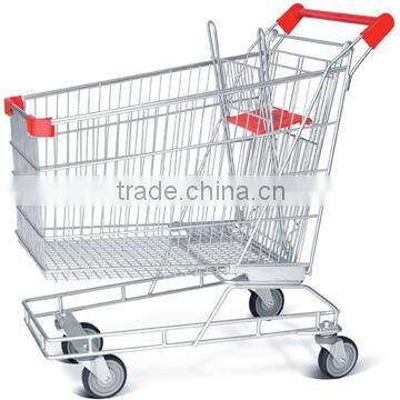 RH-SU180 180L 1025*595*1040mm 4''PU Wheel Unfolding Australia Supermarke Trolley