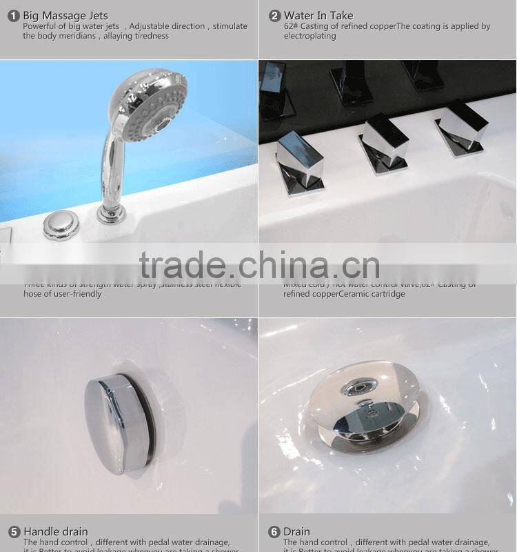 Fico new arrival FC-215, best selling whirlpool bathtub