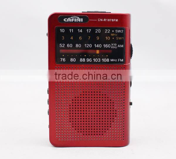 Mini AM FM SW 3 band Radio for sale, rechargeable radiao and SD player