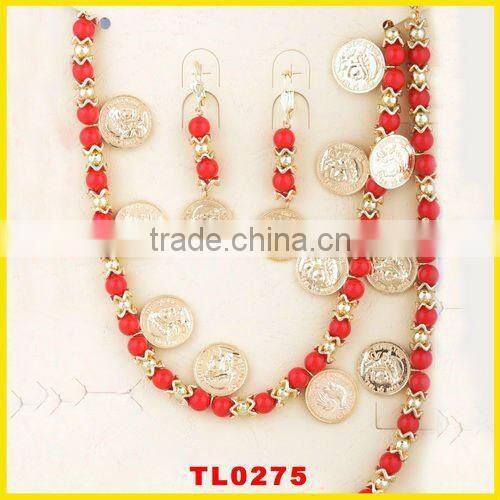 Coin earring designs for women gold earring with competitive price
