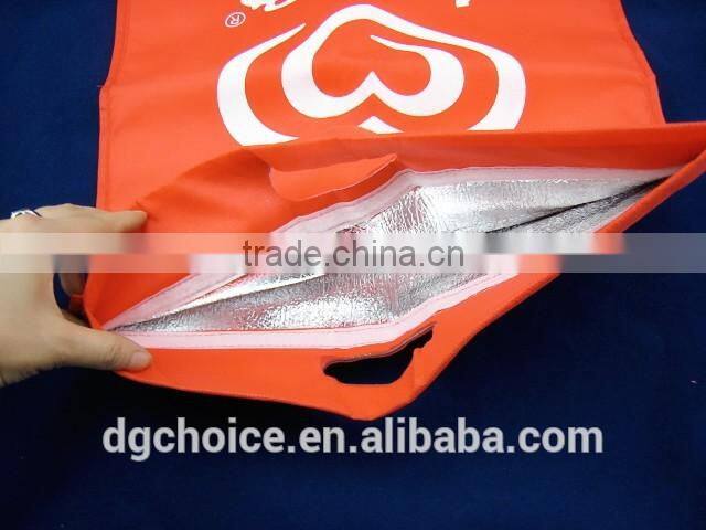 High quality reusable 100% non woven bag with silver lining