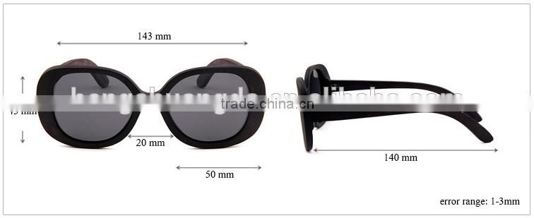 Hot selling retro full frame polarized wooden sunglasses for men and women