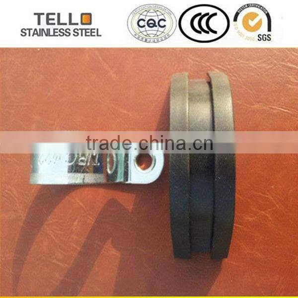 stainless steel rubber collar pipe clamp