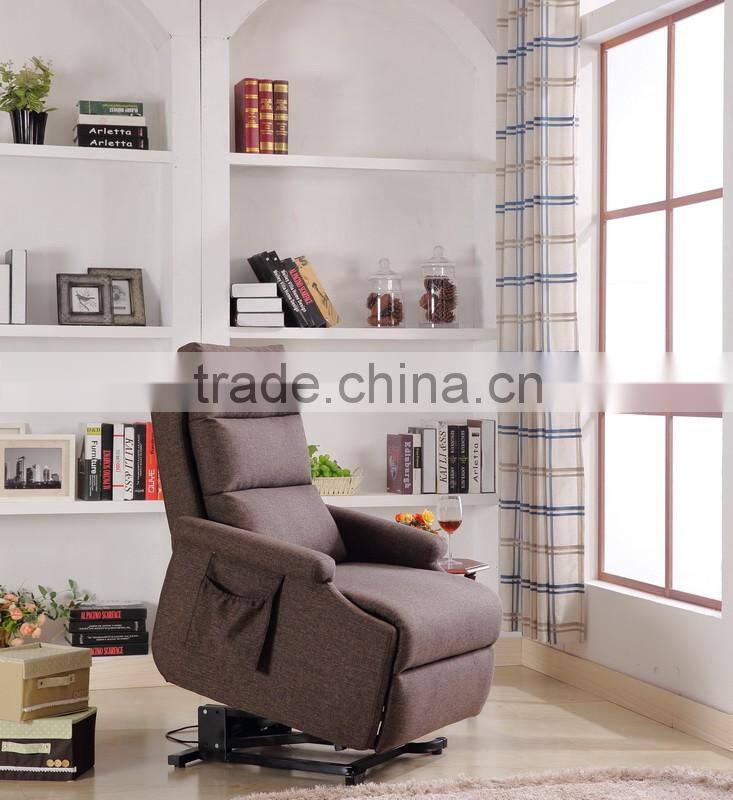 2016 modern and fashion European style fabric power lift chair for disable people