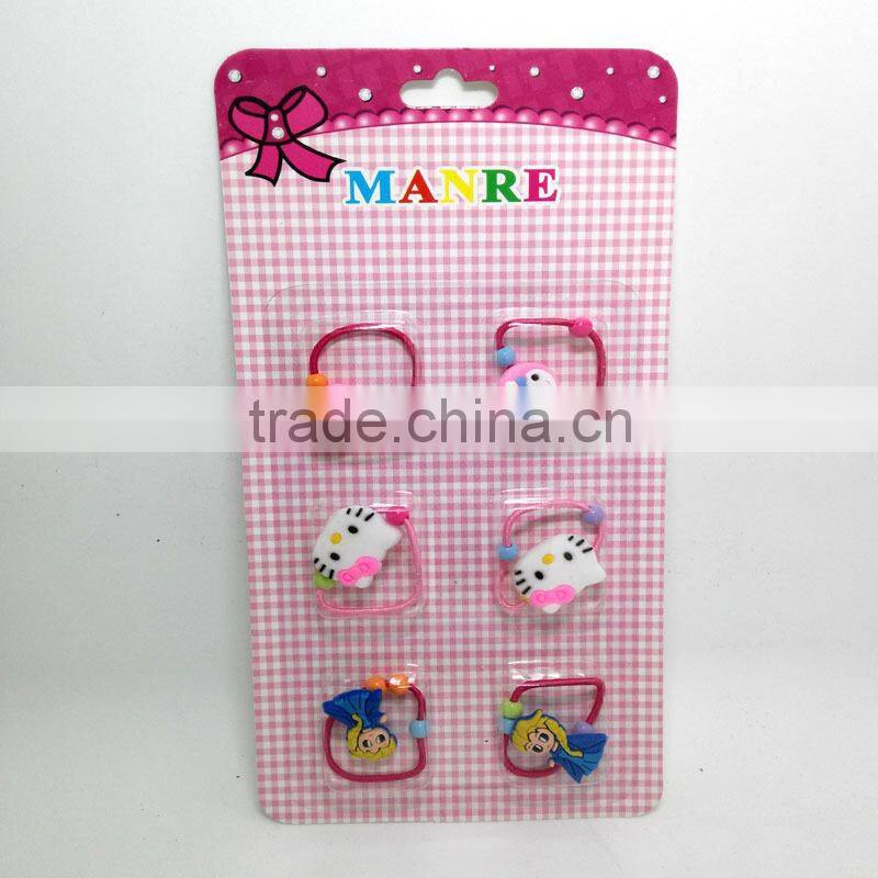 Pumpkin designs kids custom ponytails holder