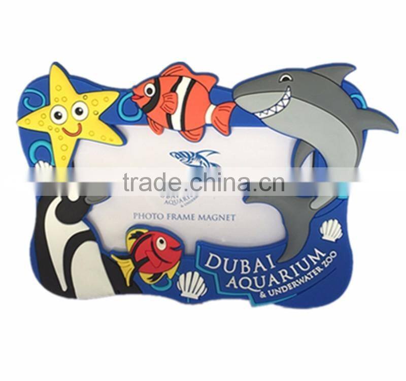 Wholesale Cartoon Fancy Customized Shaped PVC 3d Photo Frame