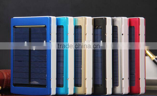 2015 new products 10000mah solar charger with full capacity, portable solar charger with 1.5W solar panel