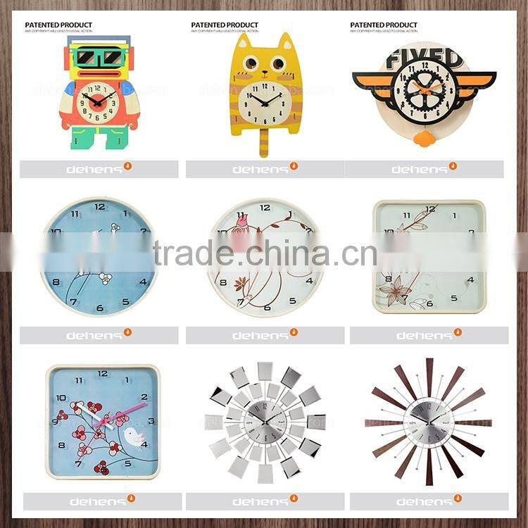 DEHENG Modern original design home decorative 3D DIY gift wall clock
