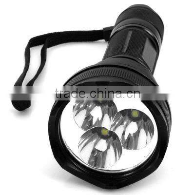 promotional aluminum alloy led flashlight keychain 3-led aluminum flashlight