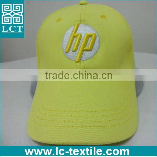 LCTN1875 OEM service bright yellow color baseball cap for company