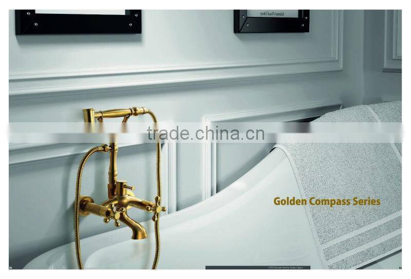 copper brass satin gold sink mixer 12/D1044