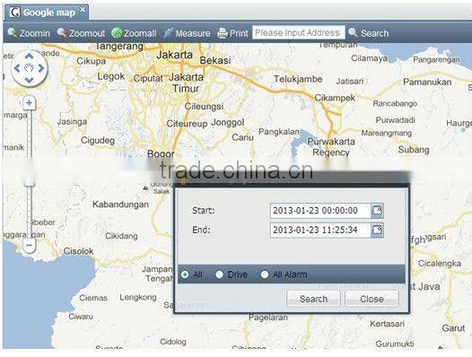 vehicle tracking software based on free google map