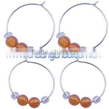 fashion metal wine charm set