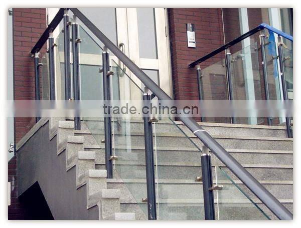 Outdoor iron railing staircase railing