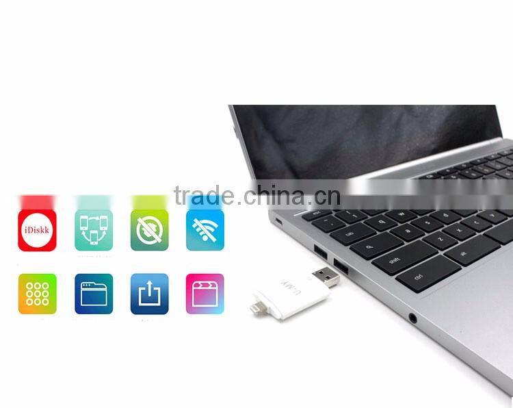 Micro USB OTG USB flash drive custom memory disk 32G 64G for iPhone 5 5s 6 6s 6 plus for iPad air mini android smartphone