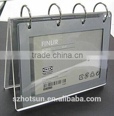 A shape clear acrylic calendar stand