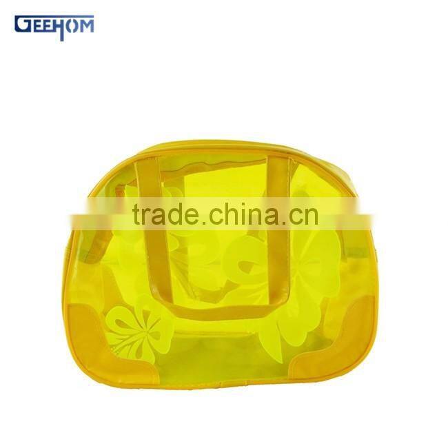 waterproof pvc handle toiletry bag