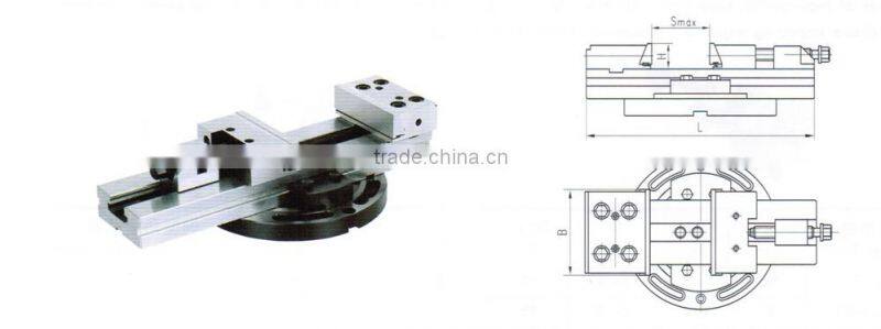 precision modular vise with swivel base