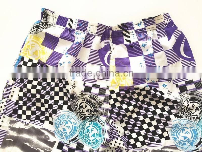 Abstract wholesale printed comfortable romantic beach shorts