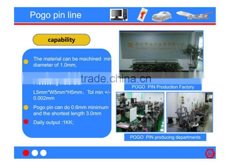 high-class quality spring m12 connector 5 pogo pin