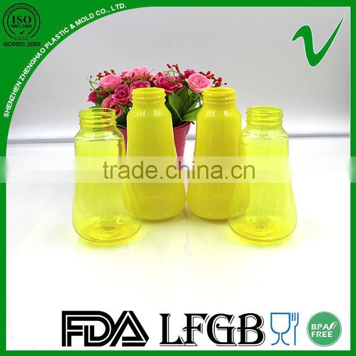 custom disposable empty clear free samples plastic bottle with screw cap