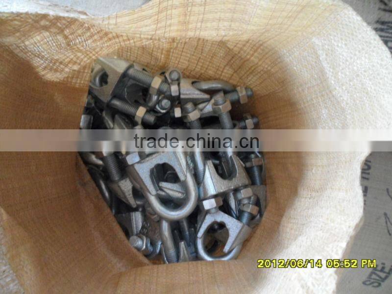 DIN741 malleable / stainless steel rigging wire rope clip, u clamp
