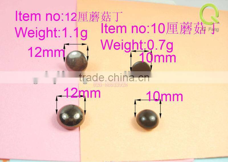 Flat fashion rivets and studs rivet nut for bag/shoes
