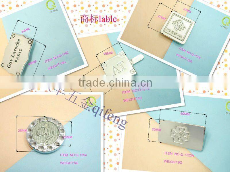 Long-term wholesale fashionable metal trademark logo q-2577