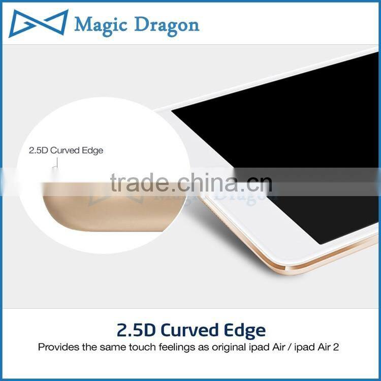 Hot-selling full cover 2.5D curved edge tempered glass screen protector for ipad mini/2/3