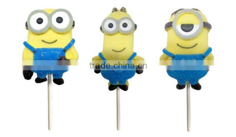 Despicable Me Minions/Hello Kitty Vanilla Flavor Easter Marshmallow Lollipops Candy