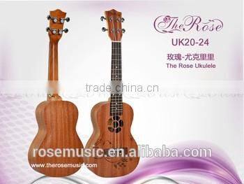 24 " lowest price carving sapele ukulele