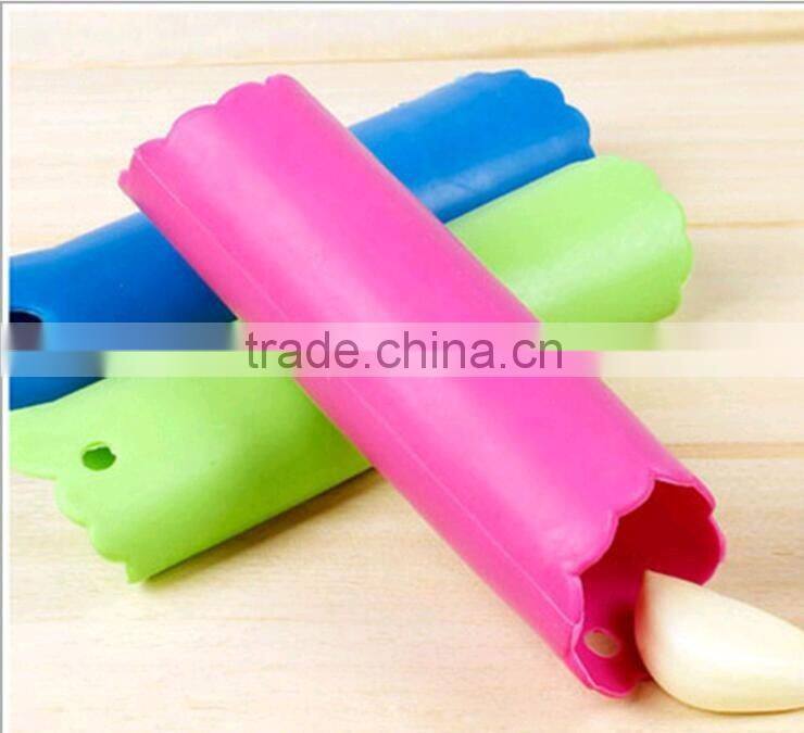china factory high quality professional vegetable tools silicone garlic skin peeler