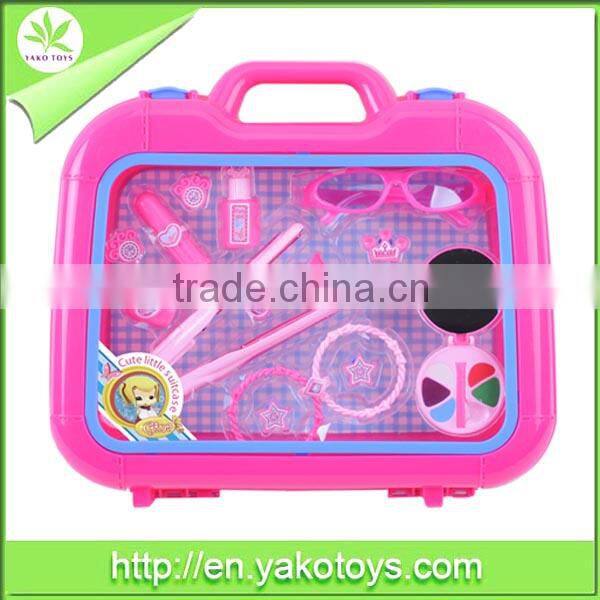 Suitcase packing beautiful accessories toys set for girls
