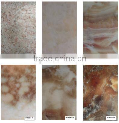 Marble color acrylic sheet laminated mdf /plywood for kitchens