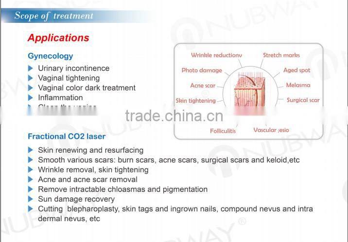Vertical 40W Medical CE approved RF Pipe Fractional co2 laser pigment removal Gynecology treatment laser equipment
