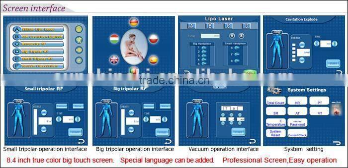 2015 New multifunction rf laser slimming machine