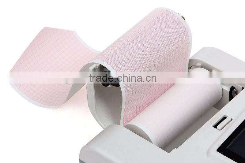 China Cheap Price Portable Six-channel Software Electrocardiograph Color Touch Screen 6 channel portable ecg machine