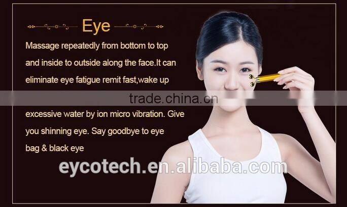 Face Lifting home use facial massage machine Beauty Bar Vibration 24k gold beauty bar