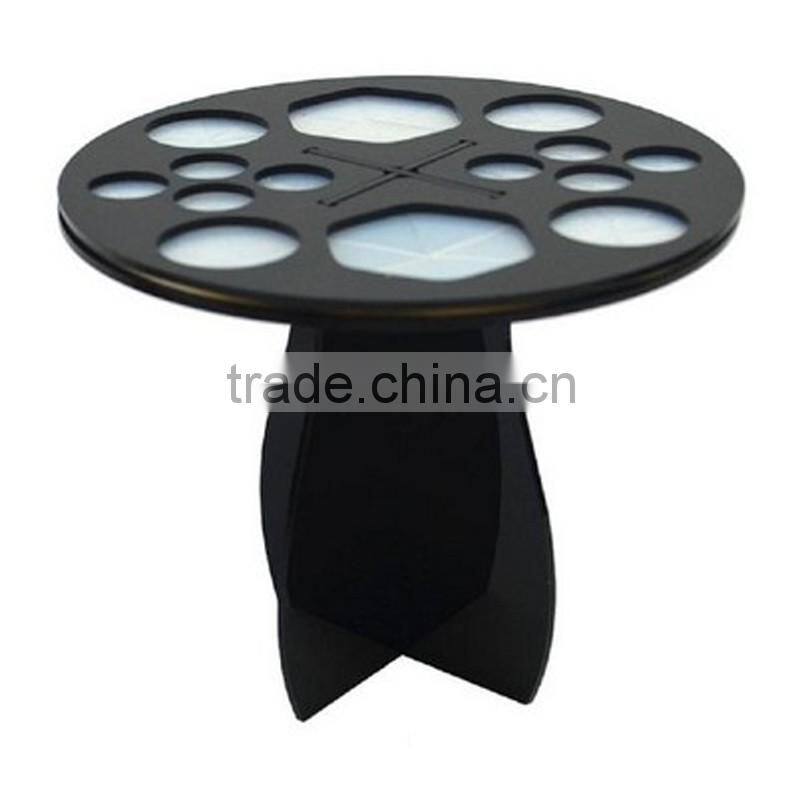 Red/white/black acrylic holder for makeup brush tools portable makeup brush stand