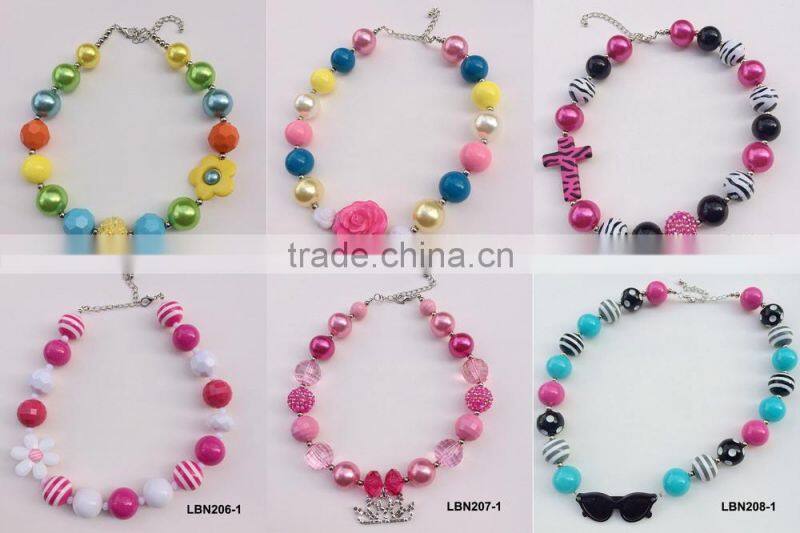 wholesale chunky bubble set kids bead necklace with bracelet