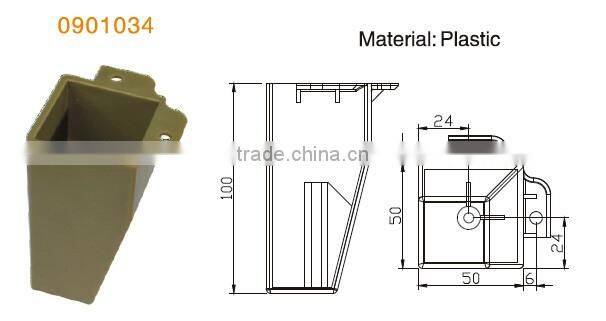 plastic cabinet leg for wood furniture feet