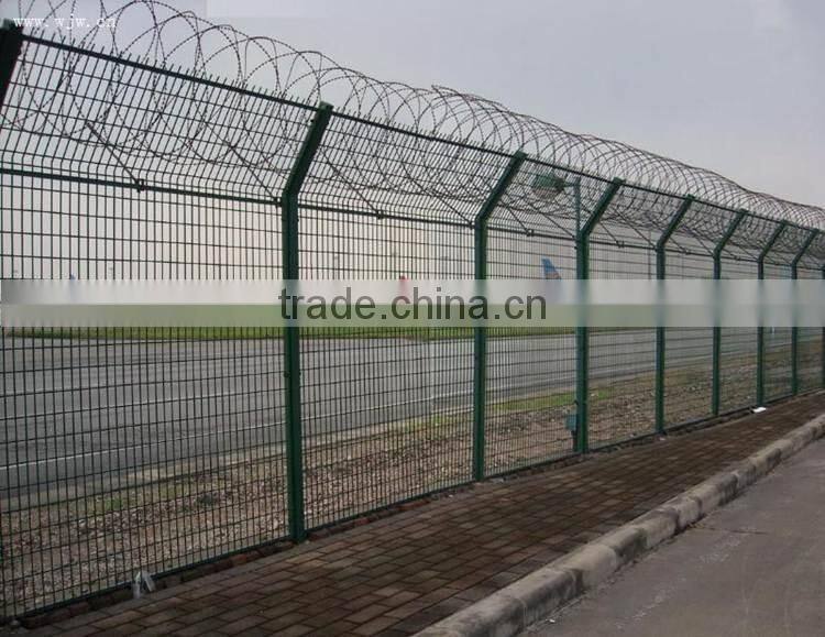 pvc coated weight barbed wire fence for villadom