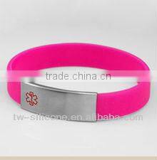 Factory custom make custom medical id wristbands for cyclists