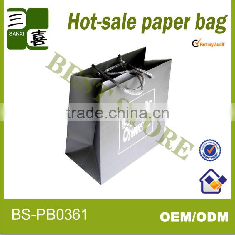 party gift newly diy block bottom gold logo 200g coated paper bag