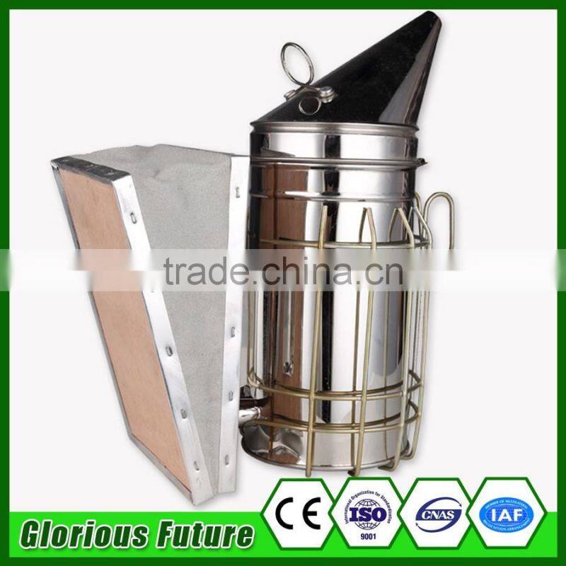 Beekeeping Stainless Steel Bee Hive Smoker Driving Mini Bees Smoker With Round Lid