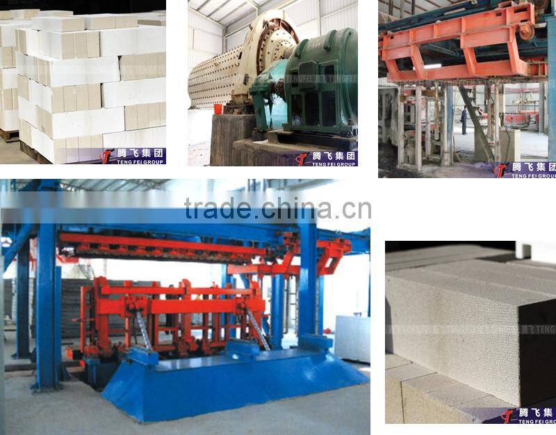 Ground turn over craft- aac concrete block machine 50,000-150,000 CBM/year aac bricks